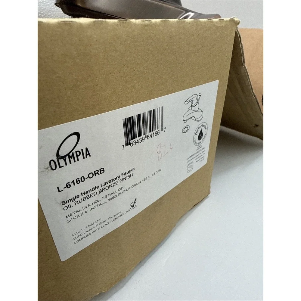 Olympia Faucets L-6160 Elite 1.2 GPM Centerset Bathroom Faucet - Brushed Bronze